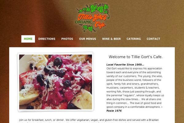tilliegortscafe.com site used Perfetta