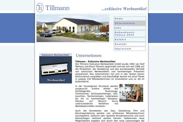 tillmann-gmbh.de site used Tillmann