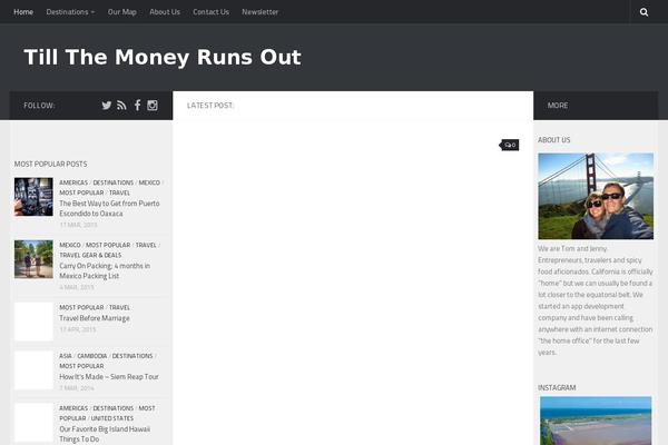Hueman theme site design template sample