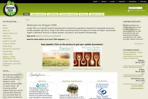 tilth theme websites examples