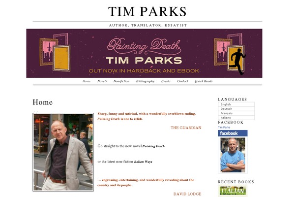 tim-parks.com site used veryplaintxt