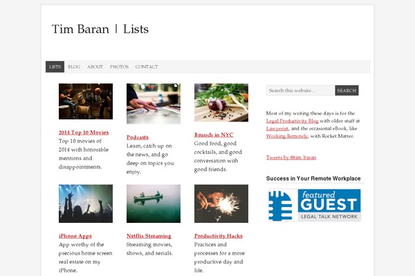 Prose theme site design template sample