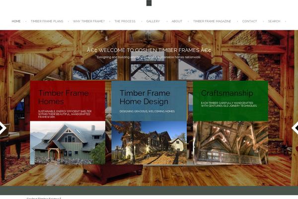 Parker theme site design template sample