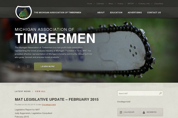 timbermen.org site used Mat