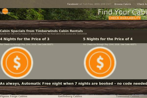timberwindscabins.com site used Timberwinds