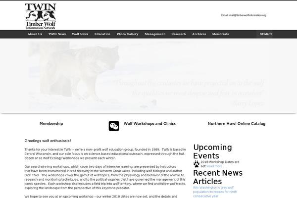 timberwolfinformation.org site used Bee