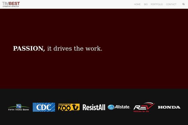 Acorn theme site design template sample