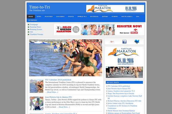 Lifestyle theme site design template sample