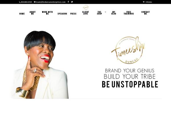 Trendy theme site design template sample