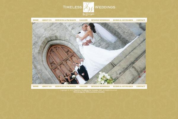 timelessweddingsbygeorgia.com site used Georgia Child Theme