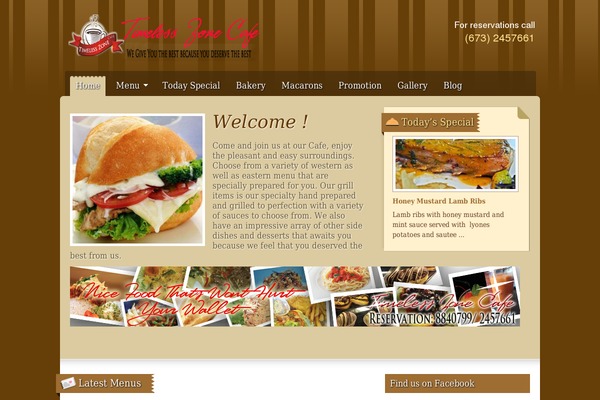 Gourmet theme site design template sample