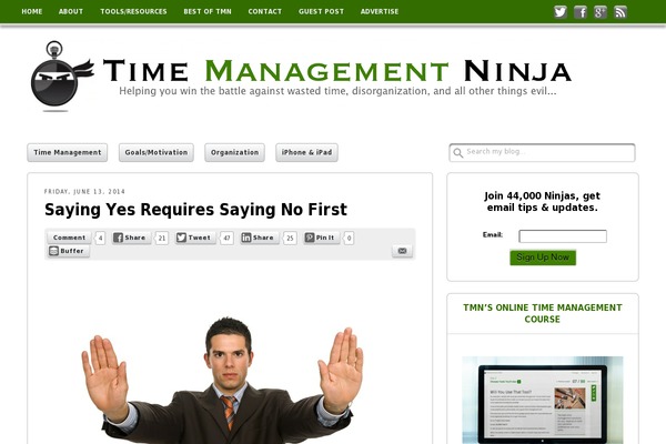 Get Noticed website example screenshot
