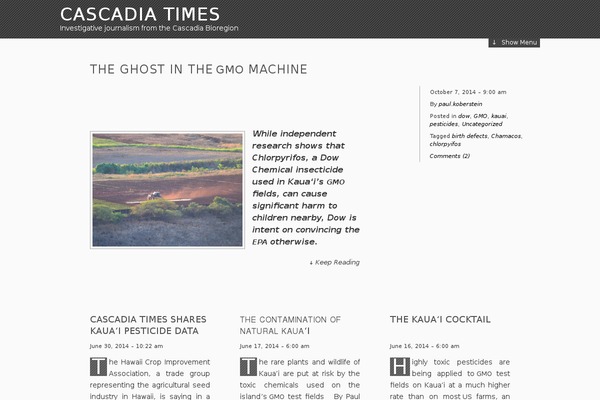 MesoColumn theme site design template sample