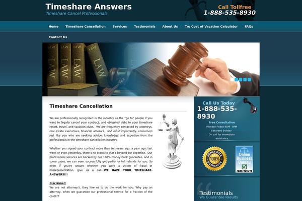 timesharecancelprofessionals.com site used Tcp