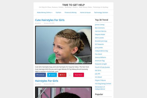 MesoColumn theme site design template sample