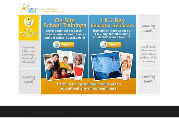 timetoteach.com site used Cleandesign