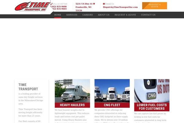 timetransportinc.com site used Wp_theme_time_transport