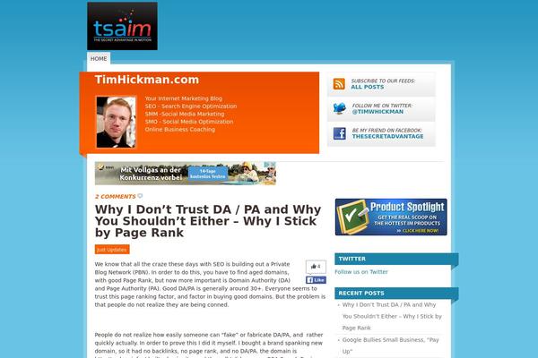 Mainstream theme site design template sample