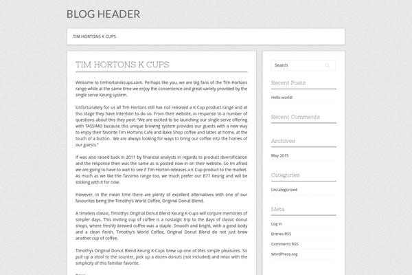 Contango theme site design template sample