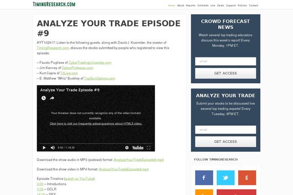 timingresearch.com site used Focusblog