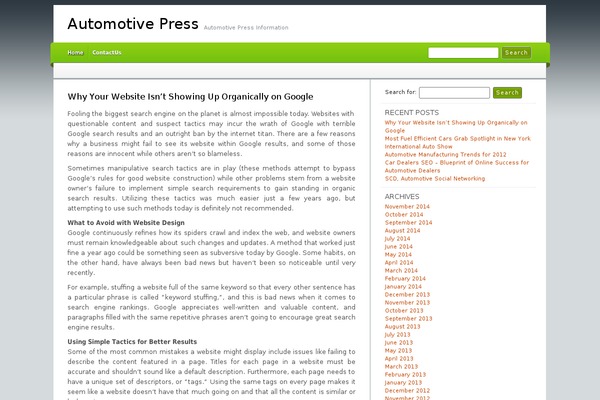 Cordobo Green Park 2 theme site design template sample