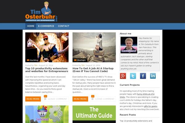Jono theme site design template sample