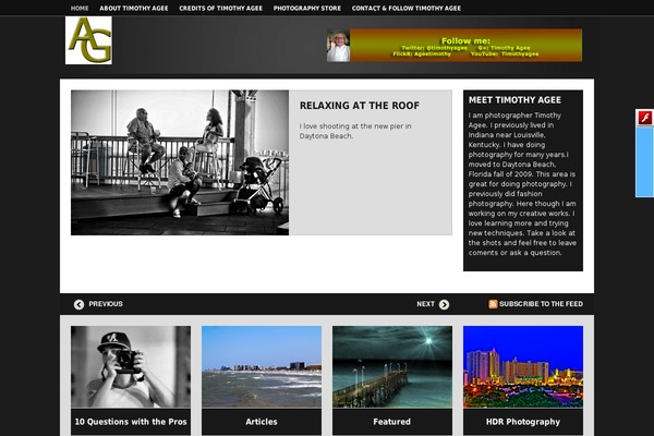 Aperture theme site design template sample