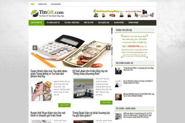 MyFinance theme site design template sample