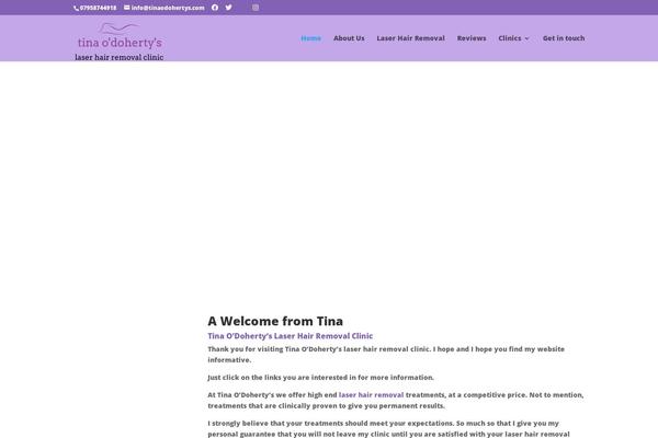 Divi theme site design template sample