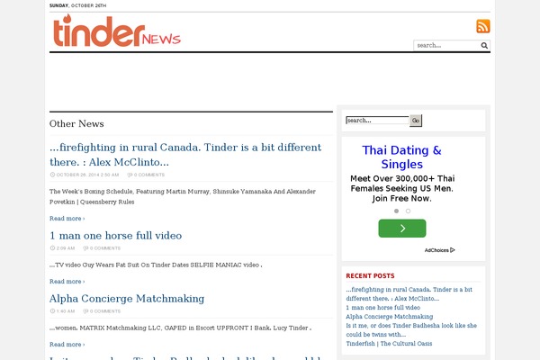 Tribune theme site design template sample