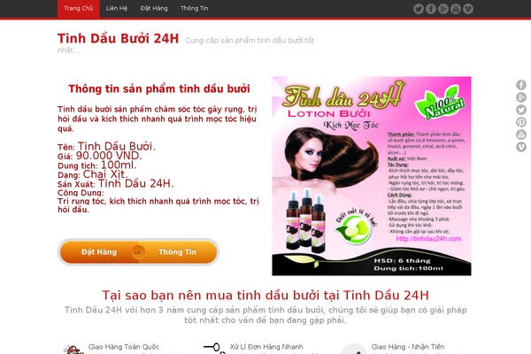 JustLanded theme site design template sample