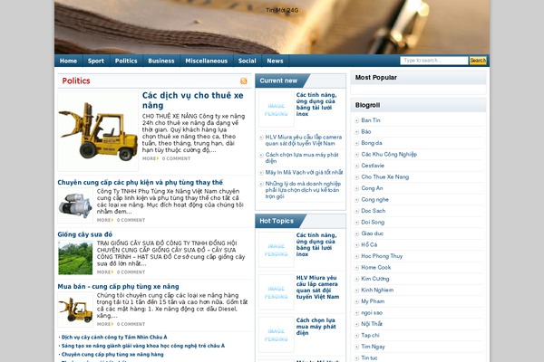 tinmoi24g.com.vn site used Tiny News