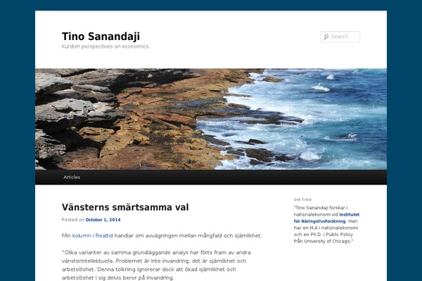 Twenty Sixteen theme site design template sample