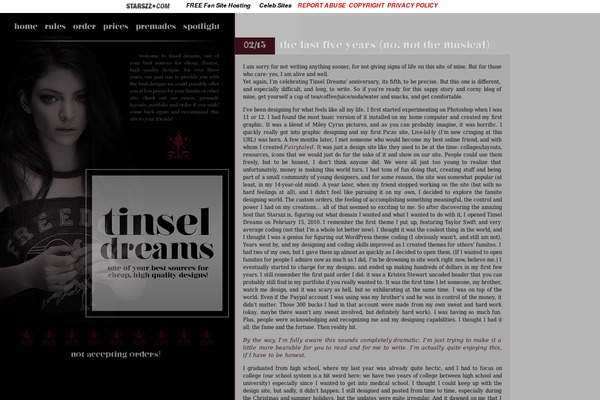 tinsel-dreams.net site used Team