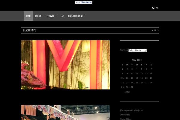 Magazine theme site design template sample