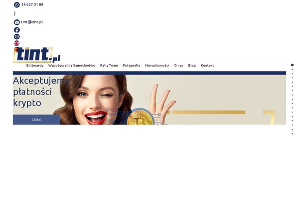 Tint theme site design template sample
