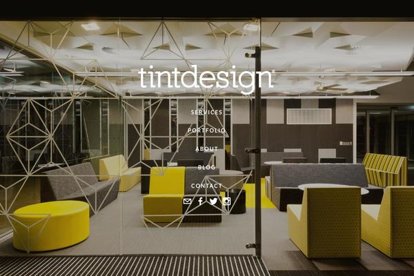 Tint theme site design template sample