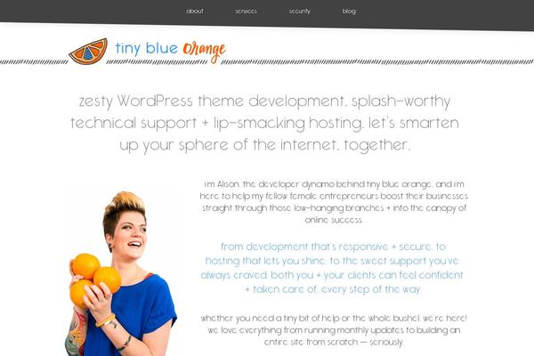 tinyblueorange.com site used Capitalized