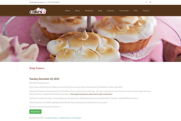 Mint theme site design template sample