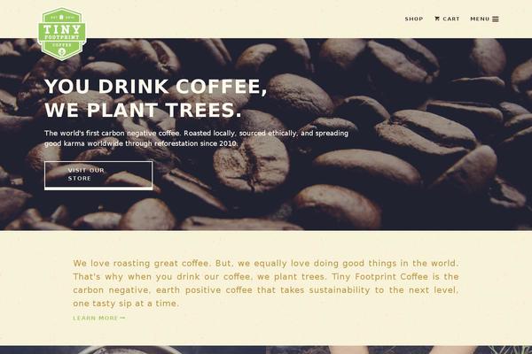 tinyfootprintcoffee.com site used Tiny