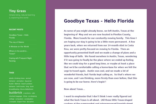 Generatepress_child theme site design template sample
