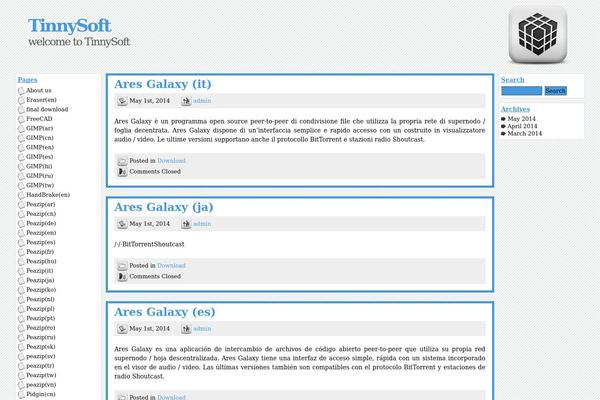 tinysoft.info site used Gray and Square