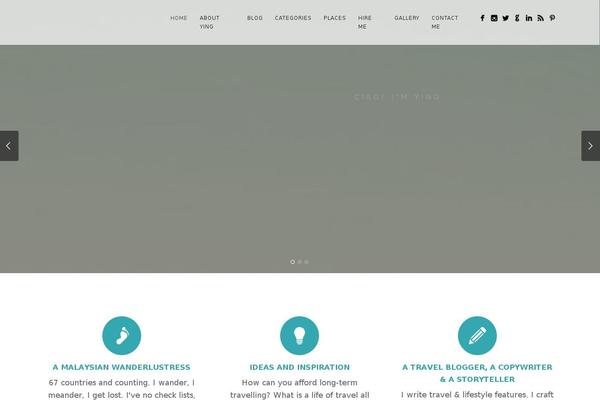 Story theme site design template sample