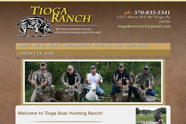 Bones theme site design template sample