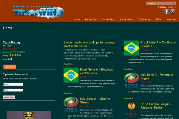 tipforwin.com site used Rookie-child