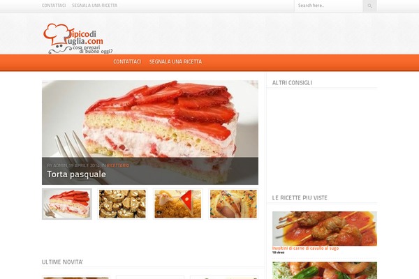 Foodpress theme site design template sample