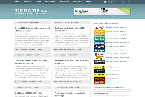 tipnatip.cz site used Turnout