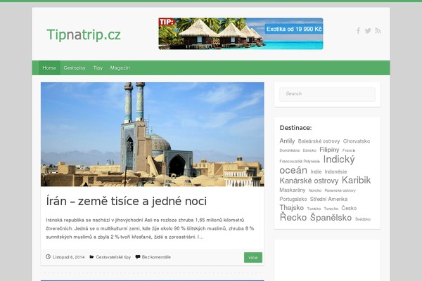 Travelify theme site design template sample