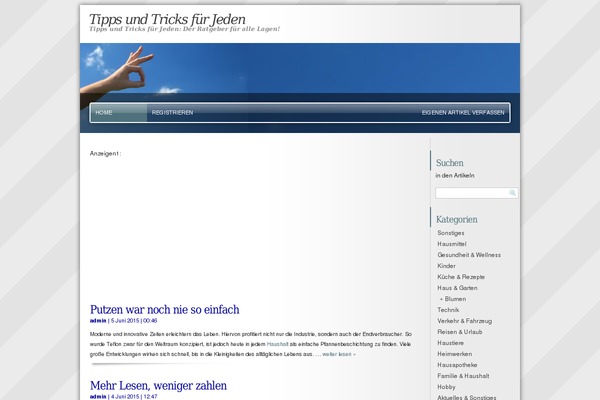 Site using Enhanced Categories plugin