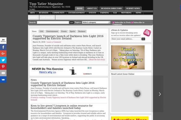 Magazine_10 theme site design template sample